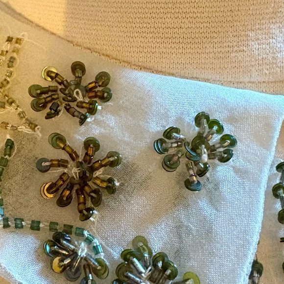 NEW Gorgeous Hand Beaded Ivory Floral Dress – Size S– Retail $180 - Picture 10 of 10